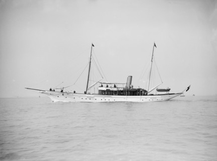 The steam yacht 'Westoe', 1911. Creator: Kirk & Sons of Cowes.