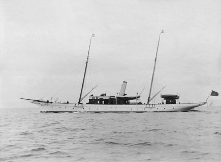 The steam yacht 'Anemone'. Creator: Kirk & Sons of Cowes.
