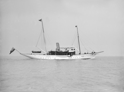The steam yacht 'Westoe', 1911. Creator: Kirk & Sons of Cowes.