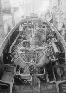 Izme's two 150 hp engines, 1913. Creator: Kirk & Sons of Cowes.