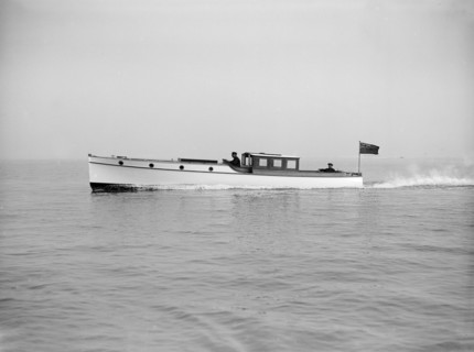 Austin 40ft motor launch under way, 1912. Creator: Kirk & Sons of Cowes.