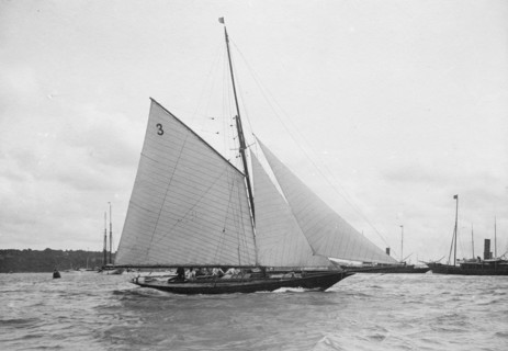 The 10-rater cutter 'Almida', 1912. Creator: Kirk & Sons of Cowes.