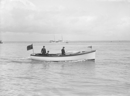 The Royal Thames Yacht Club's motor launch 'Salee Rover', 1912. Creator: Kirk & Sons of Cowes.