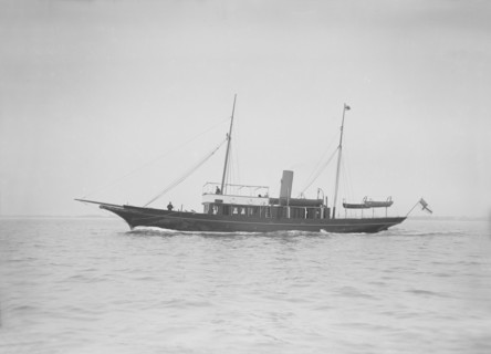 The steam yacht 'Sirocco', 1911. Creator: Kirk & Sons of Cowes.