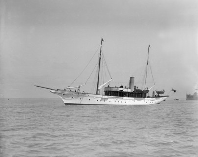 The steam yacht 'Westoe', 1911. Creator: Kirk & Sons of Cowes.