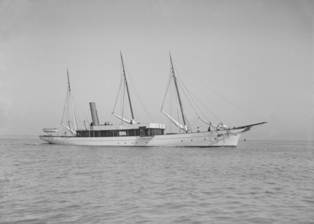 The steam yacht 'Isa', 1911. Creator: Kirk & Sons of Cowes.