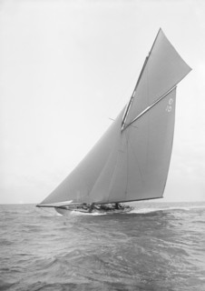 'The Lady Anne' sailing close-hauled, 1912. Creator: Kirk & Sons of Cowes.