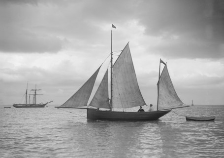 Yawl and tender, 1912. Creator: Kirk & Sons of Cowes.