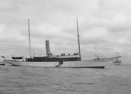 The steam yacht 'Lady Calista'. Creator: Kirk & Sons of Cowes.