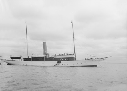 The steam yacht 'Lady Calista'. Creator: Kirk & Sons of Cowes.