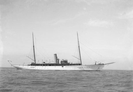 The 186 ton steam yacht 'Narcissus'. Creator: Kirk & Sons of Cowes.