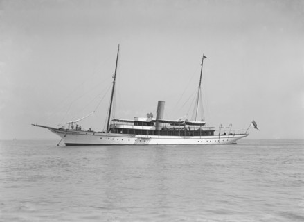 The steam yacht 'Lorna', 1911. Creator: Kirk & Sons of Cowes.