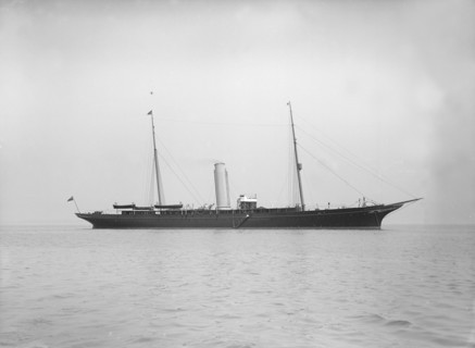The steam yacht 'Valiant', 1912. Creator: Kirk & Sons of Cowes.