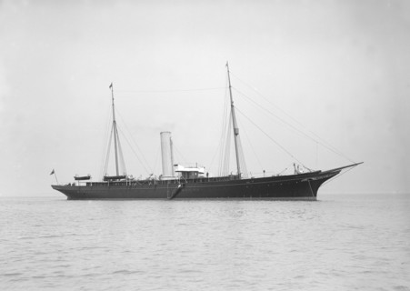 The steam yacht 'Valiant', 1912. Creator: Kirk & Sons of Cowes.