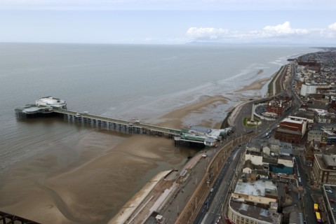 Blackpool, view from Tower, 2009. Creator: Ethel Davies.