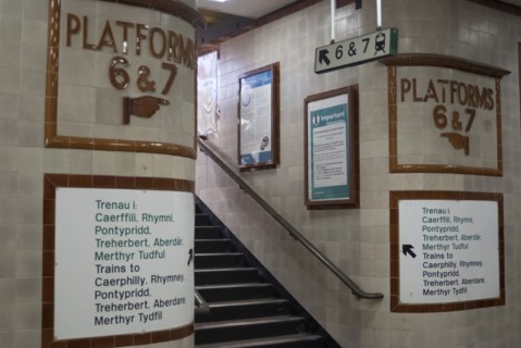 Cardiff train station, 2009. Creator: Ethel Davies.