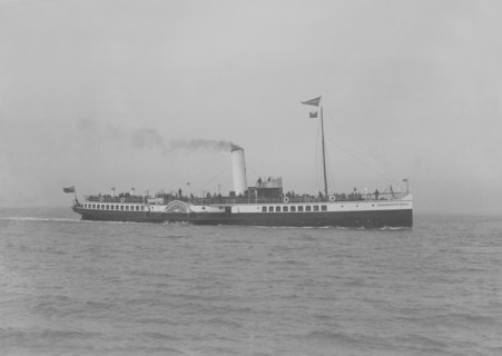The 353 ton 'Bournmouth Queen' under way. Creator: Kirk & Sons of Cowes.