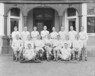 Officers' football team group portrait, c1935. Creator: Kirk & Sons of Cowes.