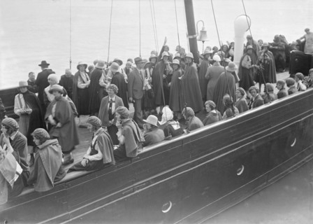 Women on board a boat, c1935. Creator: Kirk & Sons of Cowes.