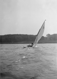 The 6 Metre sloop 'Euterpe'. Creator: Kirk & Sons of Cowes.