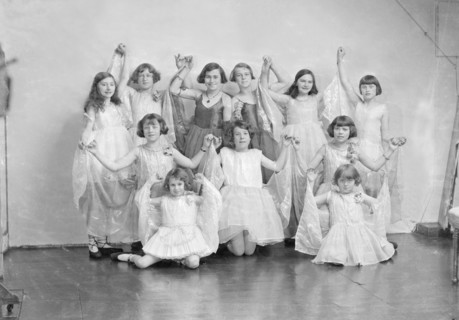 Girls in a stage show, c1935. Creator: Kirk & Sons of Cowes.