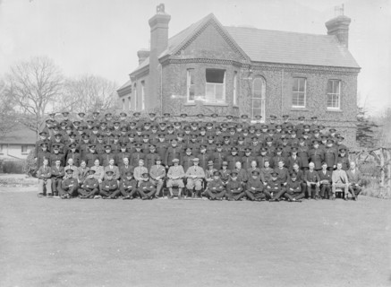 Group portrait of wardens, c1935. Creator: Kirk & Sons of Cowes.