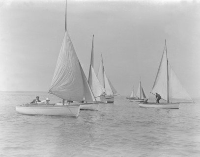 Start of race at East Cowes Sailing Club, July 1921. Creator: Kirk & Sons of Cowes.