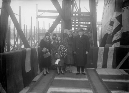 Christening Group possibly for the Yugoslavian 'Bakar',  Cowes, Isle of Wight, 1931. Creator: Kirk & Sons of Cowes.
