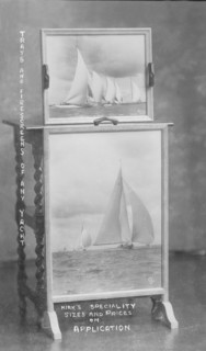Trays and firescreens of any yacht: Kirk's speciality sizes and prices on application. Creator: Kirk & Sons of Cowes.