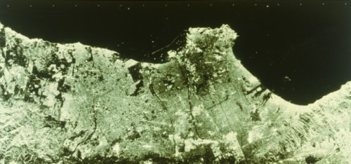 Earth from space - radar image of Los Angeles, USA, second Space Shuttle flight, 1981. Creator: NASA.
