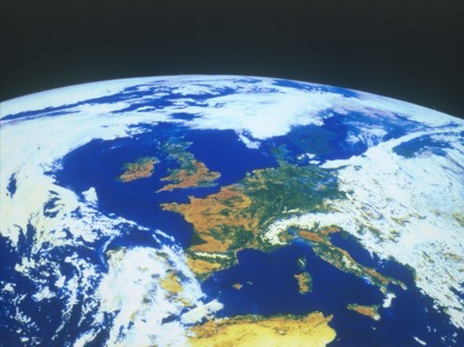 Earth from space - Europe seen from a satellite, c1980s. Creator: NASA.