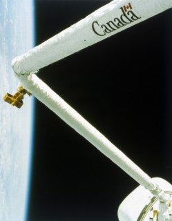 Manipulator arm deployed during the second Space Shuttle flight, November 1981. Creator: NASA.