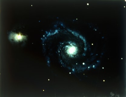 Whirlpool Galaxy in Canes Venatici. Creator: NASA.