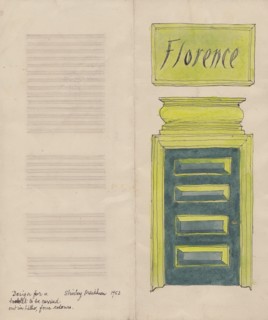 Florence leaflet, 1952. Creator: Shirley Markham.