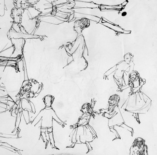 Study for dancing class, c1950. Creator: Shirley Markham.