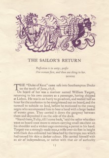 'The Sailor's Return', 1952. Creator: Shirley Markham.