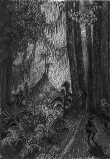 Pirate in the rainforest, 1953. Creator: Shirley Markham.