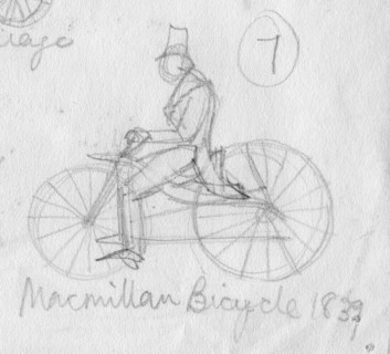 'MacMillan bicycle, 1839', (c1950).  Creator: Shirley Markham.