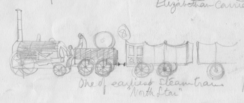 'North Star', one of the earliest steam trains, c1950.  Creator: Shirley Markham.