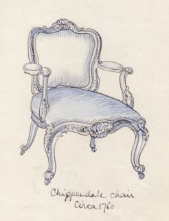 'Chippendale chair', c1950. Creator: Shirley Markham.