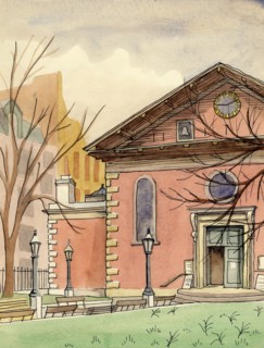 'St Paul's Church, Covent Garden', c1951.  Creator: Shirley Markham.
