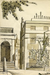 Georgian houses, London, c1950. Creator: Shirley Markham.