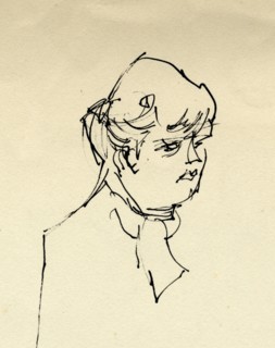 Head of a woman, 1953. Creator: Shirley Markham.
