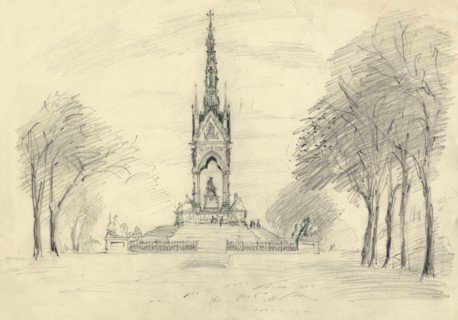 The Albert Memorial, Kensington Gardens, London, c1950. Creator: Shirley Markham.