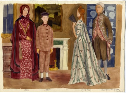 Historical costume, 1951. Creator: Shirley Markham.