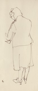 Woman from the rear, c1950. Creator: Shirley Markham.