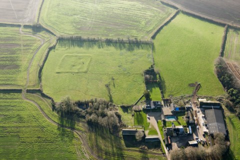 Moated site, associated ponds and earthworks, Gloucestershire, 2014