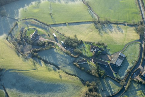 Moated site at Church Farm, Morton Bagot, Warwickshire, 2014