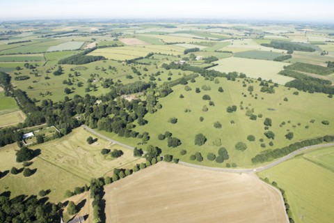 Parkland surrounding the former Scrivelsby Court, Scrivelsby, Lincolnshire, 2018