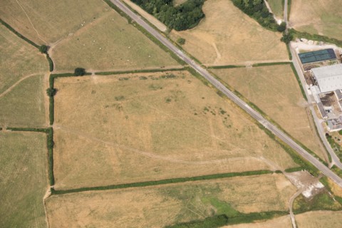 Earthwork remains of Witham Priory, Witham Friary, Somerset, 2018